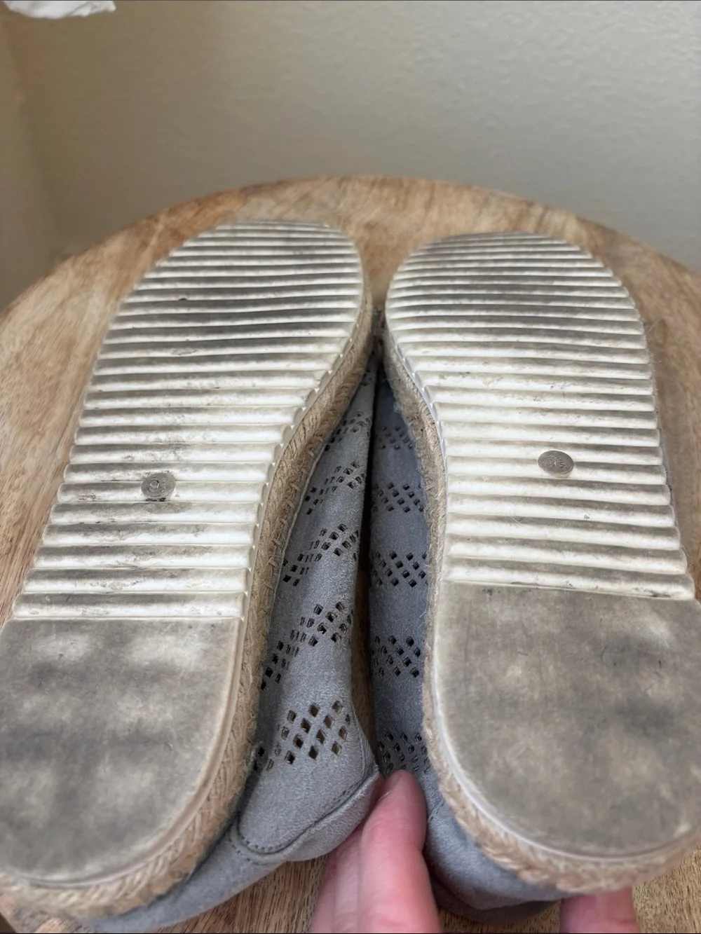 Marc Fisher Gray Suede Espadrille Sneakers